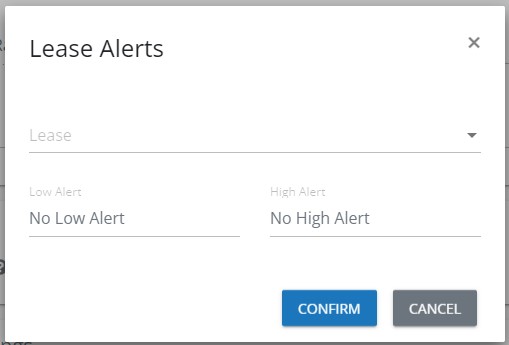 Variables Alerts Management by Lease